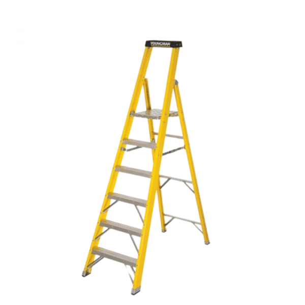 6 Tread Fibreglass Swingback Ladder