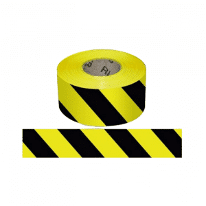 Black and Yellow Hazard Tape