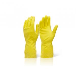 Household Latex Yellow Gloves