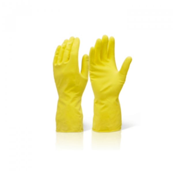 Household Latex Yellow Gloves