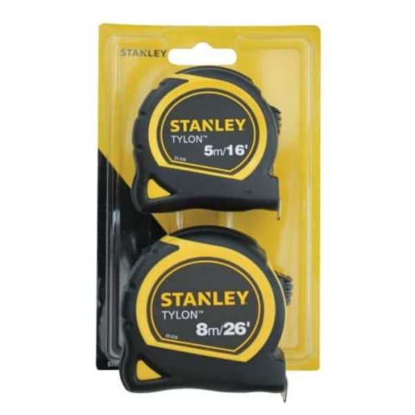 Stanley Tape Measure 5m & 8m (Twin Pack)