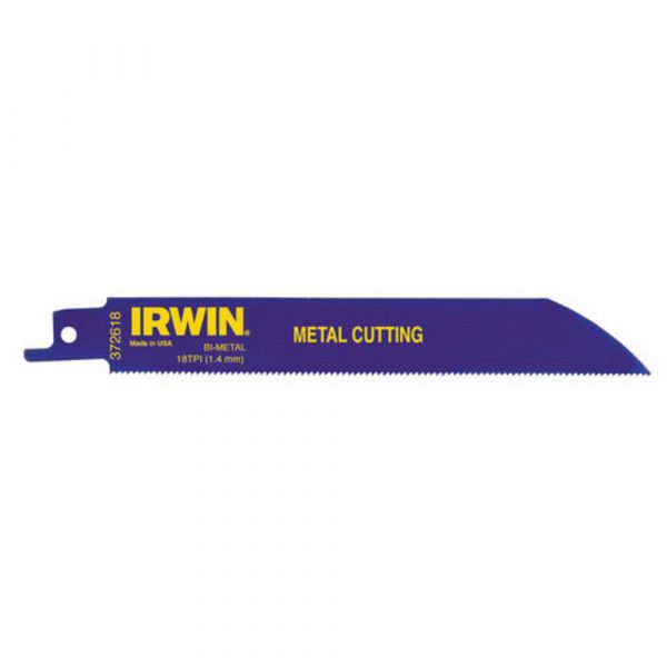 6" Irwin Metal Cutting Reciprocating Saw Blades - Thin Metal