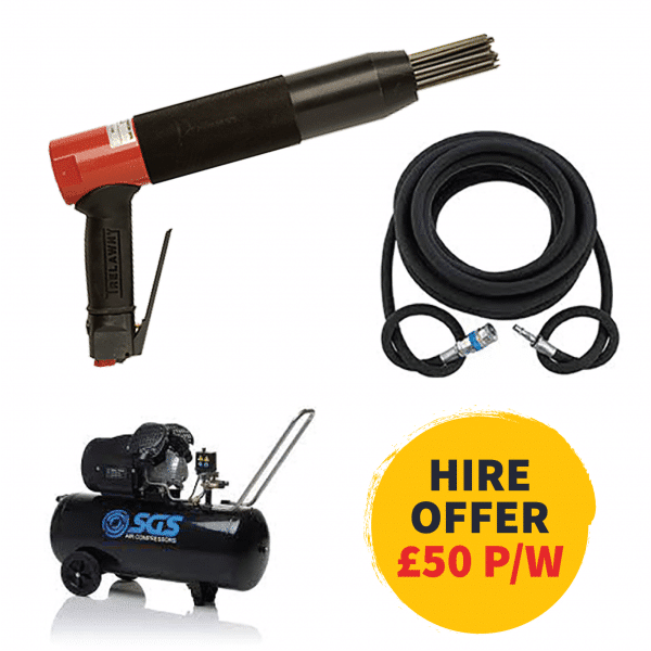 Trelawny VL303 Needle Scaler and SGS Air Compressor Kit Hire - Special Hire Offer