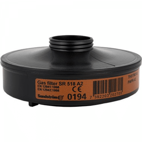 Sundström SR 518 A2 Gas Filter, orange label