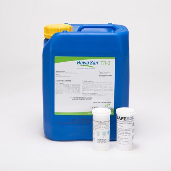 Huwa San TR3 5 Litre Label With Test Strips