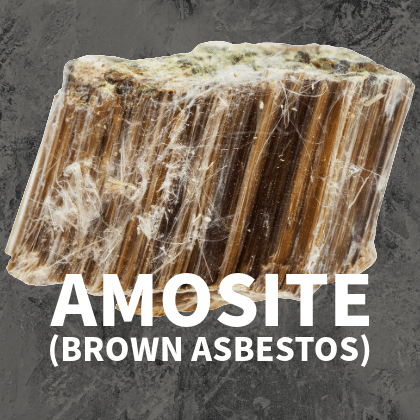 Example of amosite asbestos
